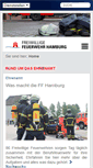 Mobile Screenshot of feuerwehr-hamburg.de